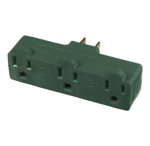 Adaptateur de mise à terre standard à 3 fils de 15 ampères, simple à triple