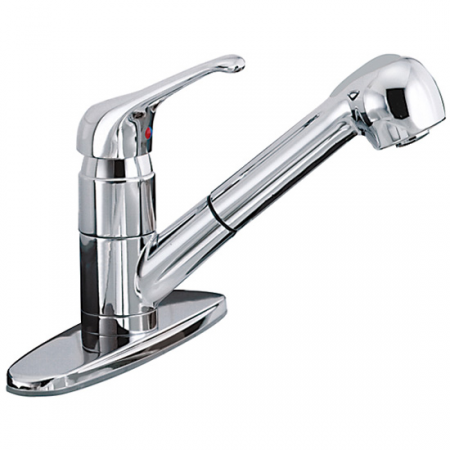 Robinet de cuisine manette simple 8" Infinity douchette escamotable