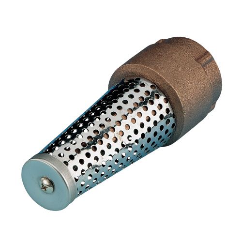 Clapet de pied, laiton, 1"
