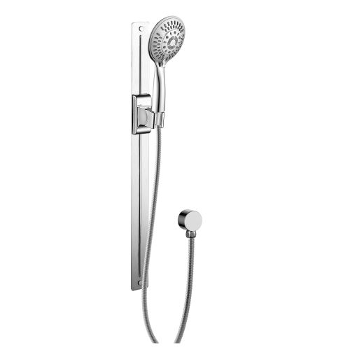 Barre de douche murale magnétique - chrome