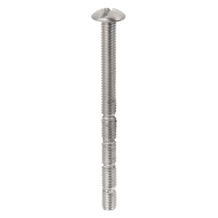 Vis machine sectionnable, M4 x 2", 12/pqt, zinguée