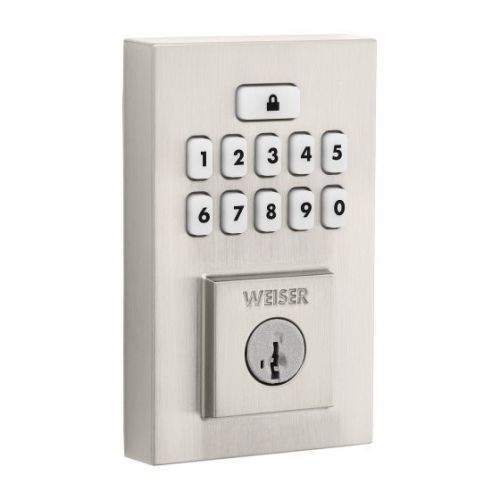 SmartCode Contemporary Keypad Electronic Lock - Satin Nickel