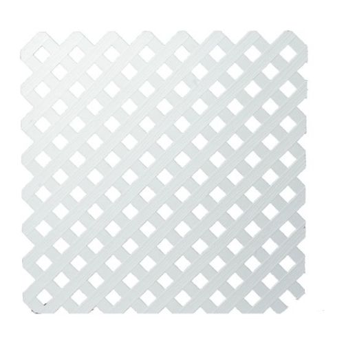 Treillis «Intimité» en PVC blanc 4'x8'