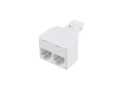 Adaptateur de Fiche Téléphonique Double