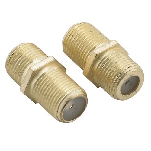 Connecteur en ligne pour câble coaxial, paquet de 2
