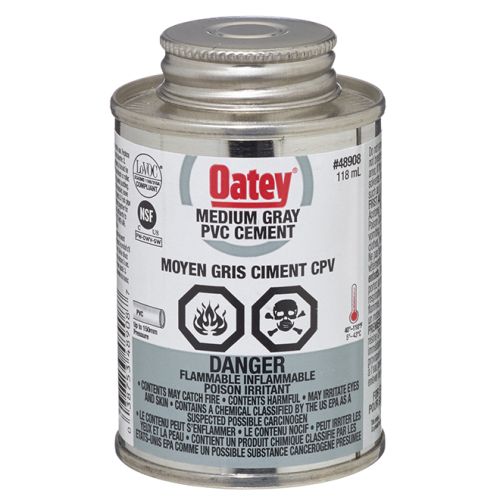 PVC Cement - Medium-Bodied - Grey - 118 mL