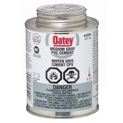 PVC Cement - Medium-Bodied - Grey - 237 mL