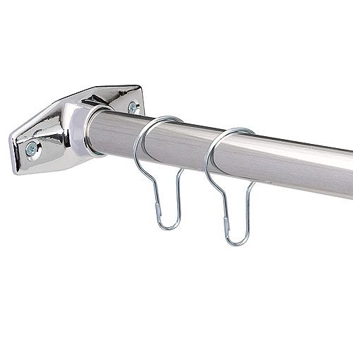 Ensemble de tringle et 12 crochets de douche, 60'', chrome