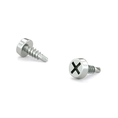Vis cloisons de métal, tête ronde bombée, filet auto-taraudeur #6x7/16 (500)