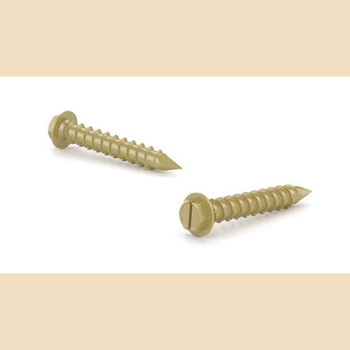 Vis à béton Gold Seal, hex+rond, filet scorpion, 1/4" x 5" (6)