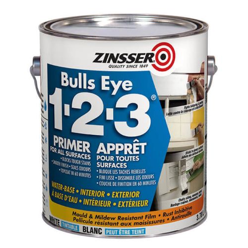 Apprêt d'impression Zinsser(MD) Bulls Eye 1-2-3(MD), 3,7 L