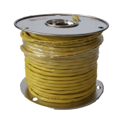 Fil domestique construction, 12/3 NMD90, 20 A, jaune, 75 m