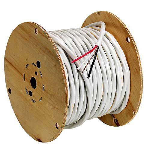 Fil domestique construction, 8/3 NMD90, 45 A, blanc, 75 m