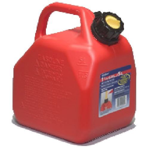 Bidon à essence, 5 l, plastique, rouge