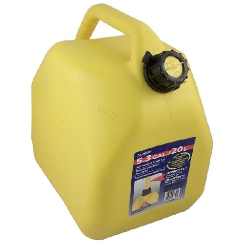 Bidon pour diesel 20 litres, plastique, jaune
