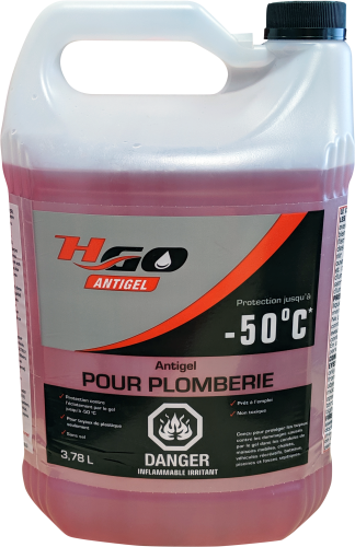 Antigel de plomberie -50 °C, 3,78 L