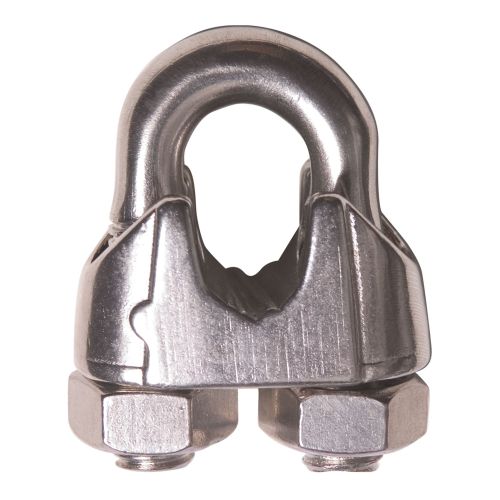 Serre cable 1/4" acier inox