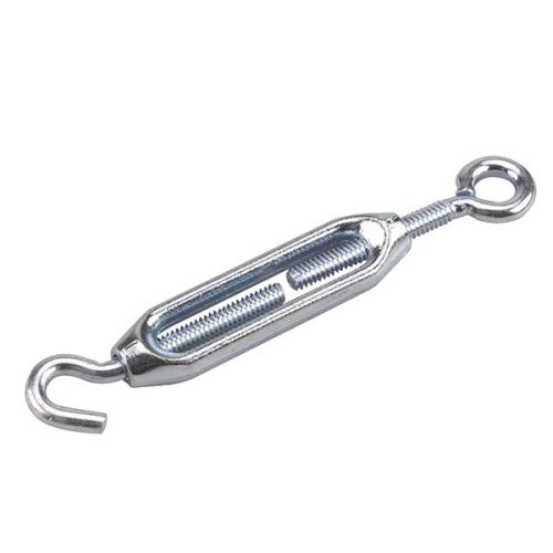 Hook by eye turnbuckle - Zinc - 1/4" x 7 5/8"