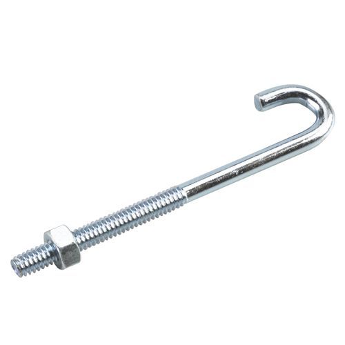 Boulon en J avec écrou, 1/4" x 4"