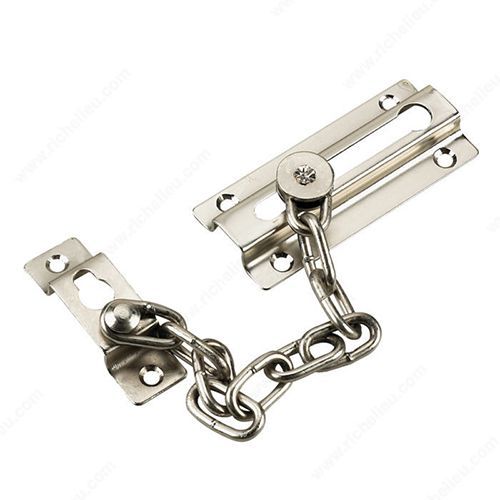 Chaîne de porte, nickel satiné