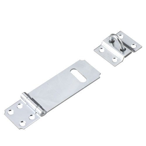 Moraillon avec agrafe amovible, zinc, 3 1/2"
