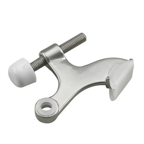 Butoir de porte robuste, nickel brossé, 8 mm x 45 mm x 17 mm