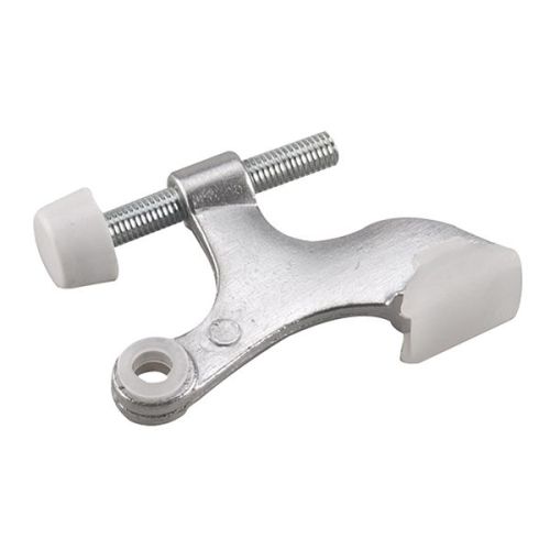 Butoir de porte robuste, chrome brossé, 8 mm x 45 mm x 17 mm