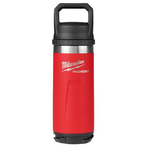 Bouteille rouge isolée PACKOUT 18oz avec goulot