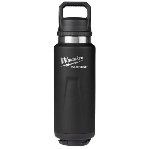 Bouteille noire isolée PACKOUT 36oz avec goulot