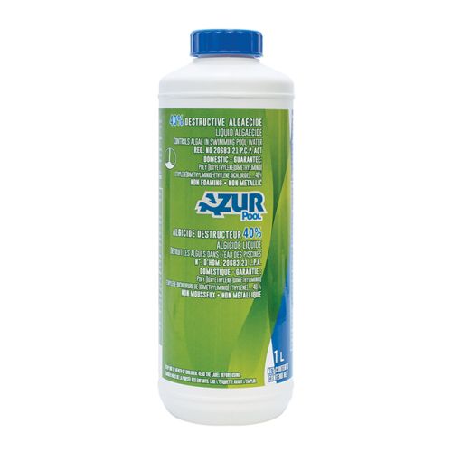 Algicide destructeur 40%, polymère, 1 litre