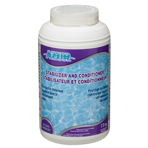 Stabilisateur et conditionneur pour piscine, 1,5 kg