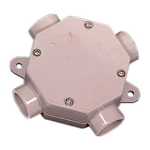 Boite Octogonale en PVC 1-1/2" Gris