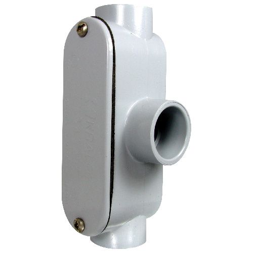 Raccord d'accès, rigide, type T, en PVC 1/2"