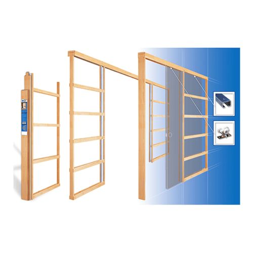 Porte escamotable 32" assemblée