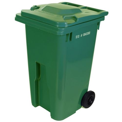 Bac roulant vert de 204l