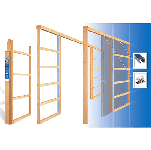 Porte escamotable 26" pré-assemblée
