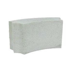Bloc en béton pour foyer BBQ rond - gris