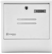 Boite aux lettres murale avec verrou blanche 12"x13"