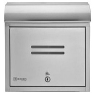 Boite aux lettres murale avec verrou en acier inoxydable 15"x14"