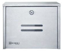 Boite aux lettres murale avec verrou en acier inoxydable 11"x10"