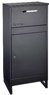Boite à colis verouillable carée noire 19"x47"