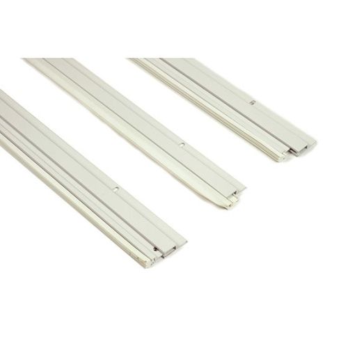 Contour de porte en aluminium avec ressorts ajustables 2x 82'' + 36'' blanc