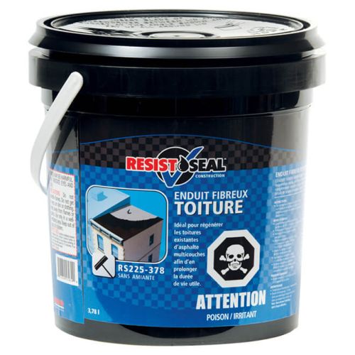 Enduit fibreux pour toiture, 3,78 l