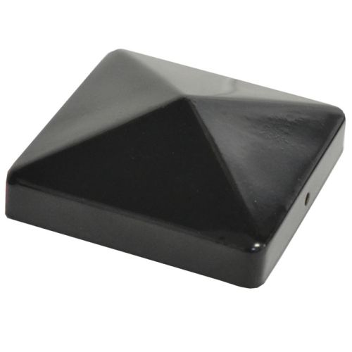 Capuchon en acier pour poteau 4" x 4", acier, noir