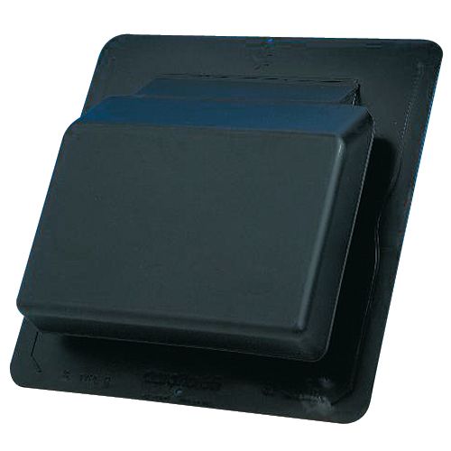 Évent pour toit à pente forte 17 1/4 po x 18 1/4 po, noir