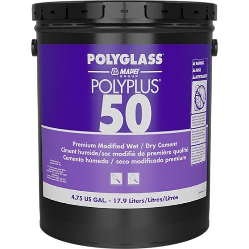 PolyPlus 50 ciment humide/sec, 10,6L, adhésif de toiture haut de gamme