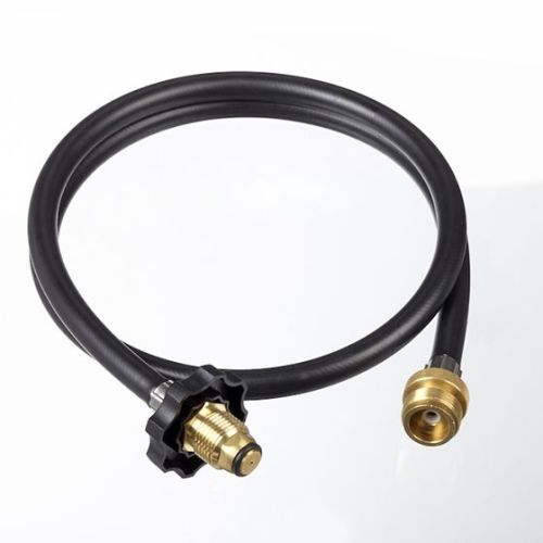 Tuyau et adaptateur pour barbecue de 4pieds, noir