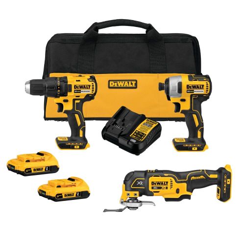 Set of 3 20 V MAX Cordless Tools - Bag, Batteries and Charger Included