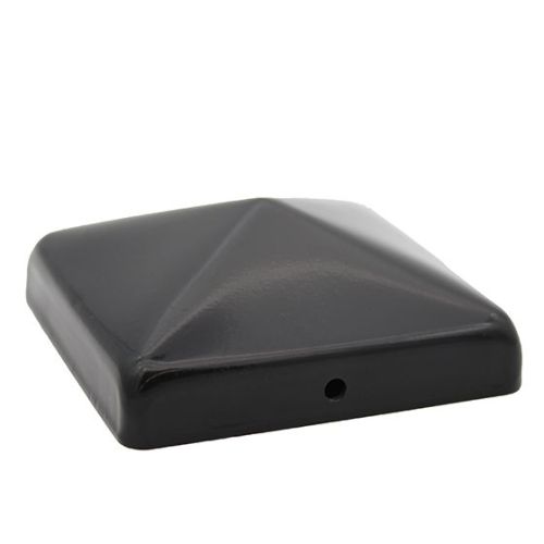 Steel Post Cap - 4" x 4" - Steel - Black