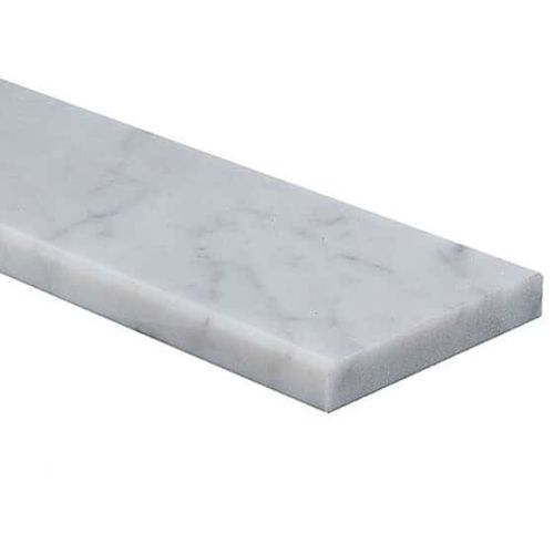 Carrara Bianco 36-in x 3.5-in Marble Sill